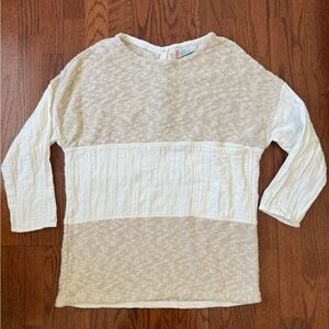 Free People long-sleeve cotton long top